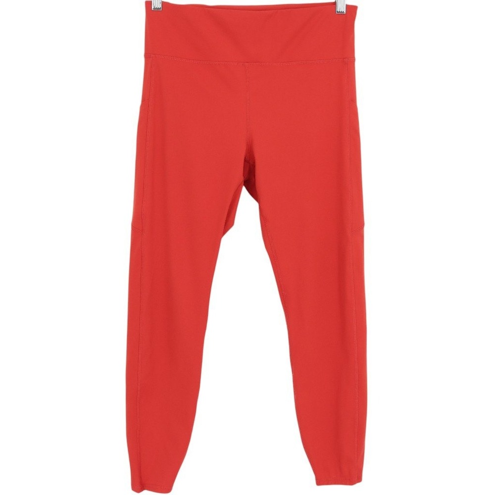 Vuori Women's Stride Leggings Size Large Poppy Red Athletic Yoga Pants VW429